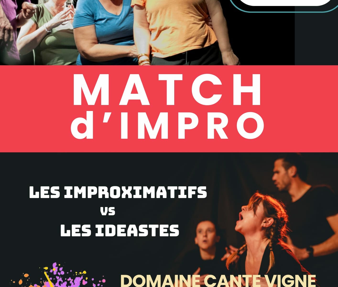 match d'impro Ideastes vs Improximatifs